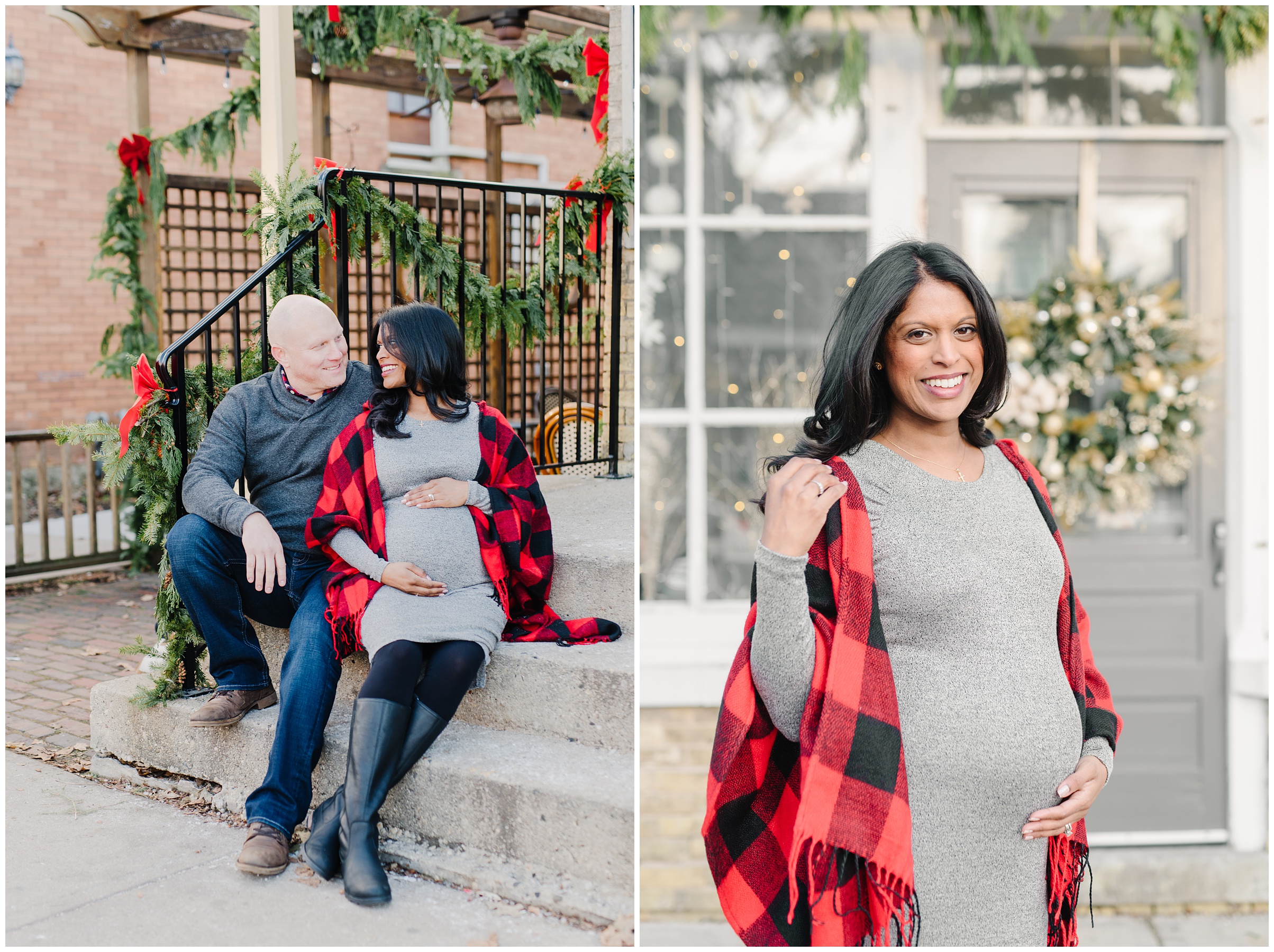 maternity session downtown cedarburg