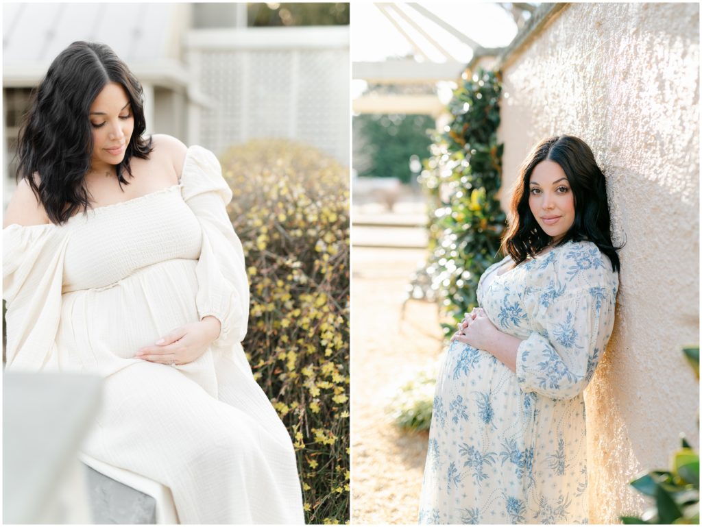 Pregnant woman during her maternity session with Milwaukee photographer, Abby Park Photography