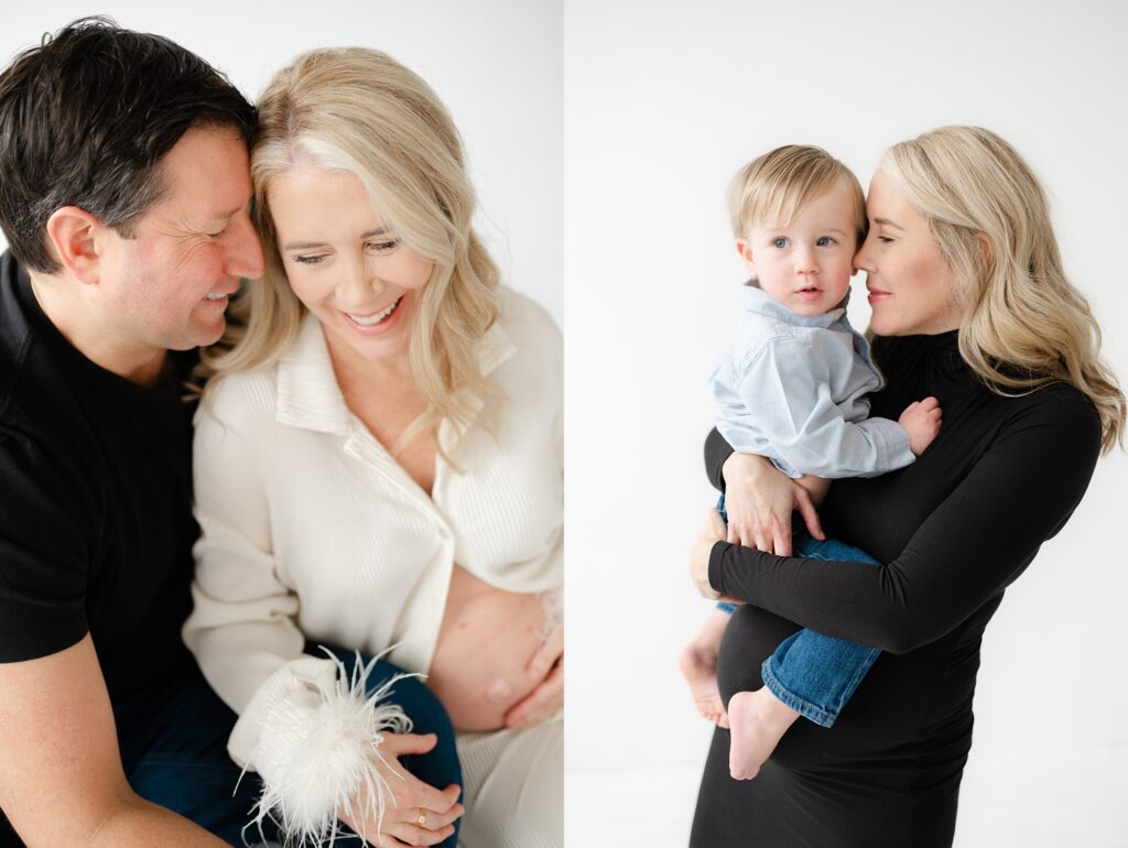 Maternity photos at Studio North Milwaukee with Abby Park Photography 